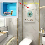 Hidden mural storage box